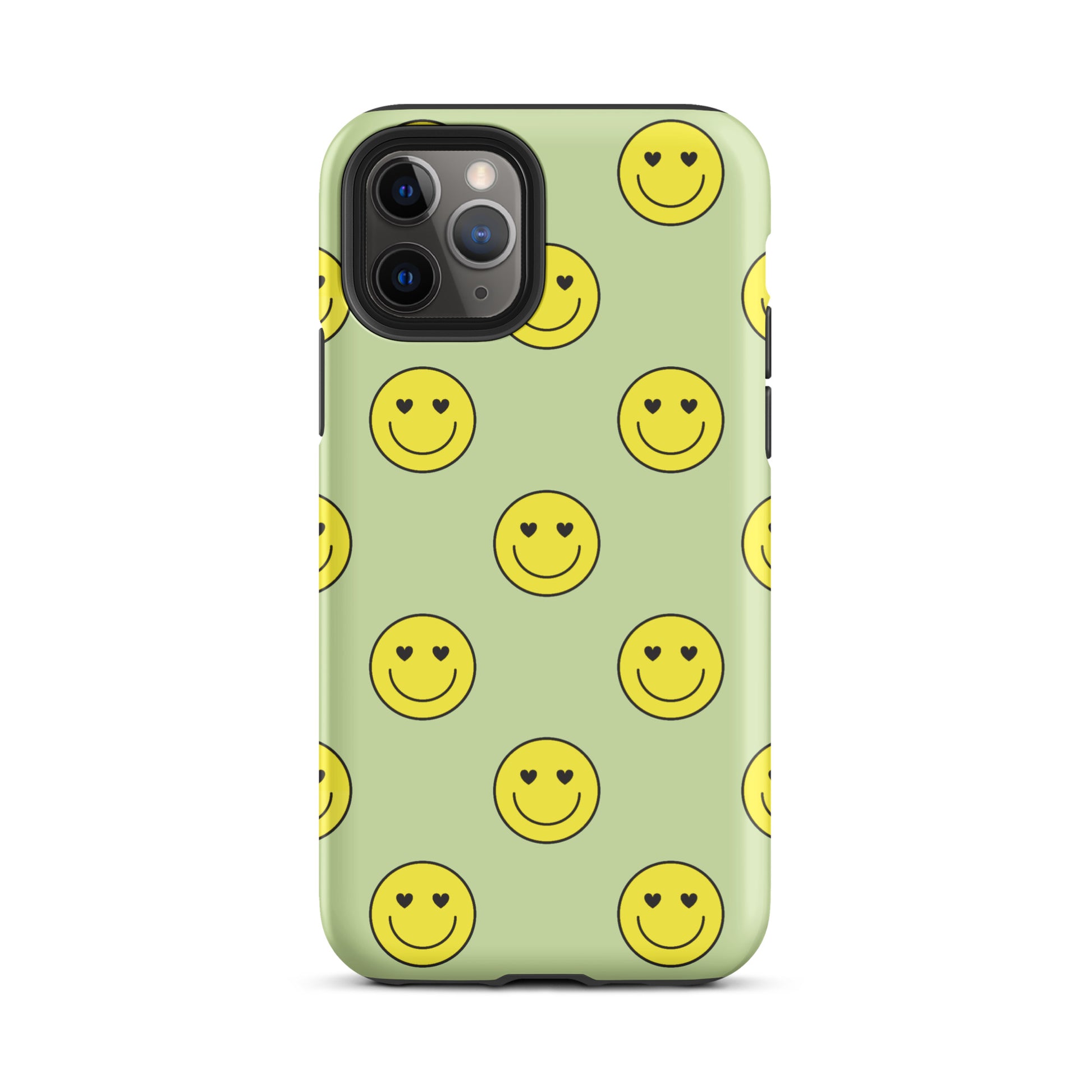 Neon Smiley Faces iPhone Case iPhone 11 Pro Matte