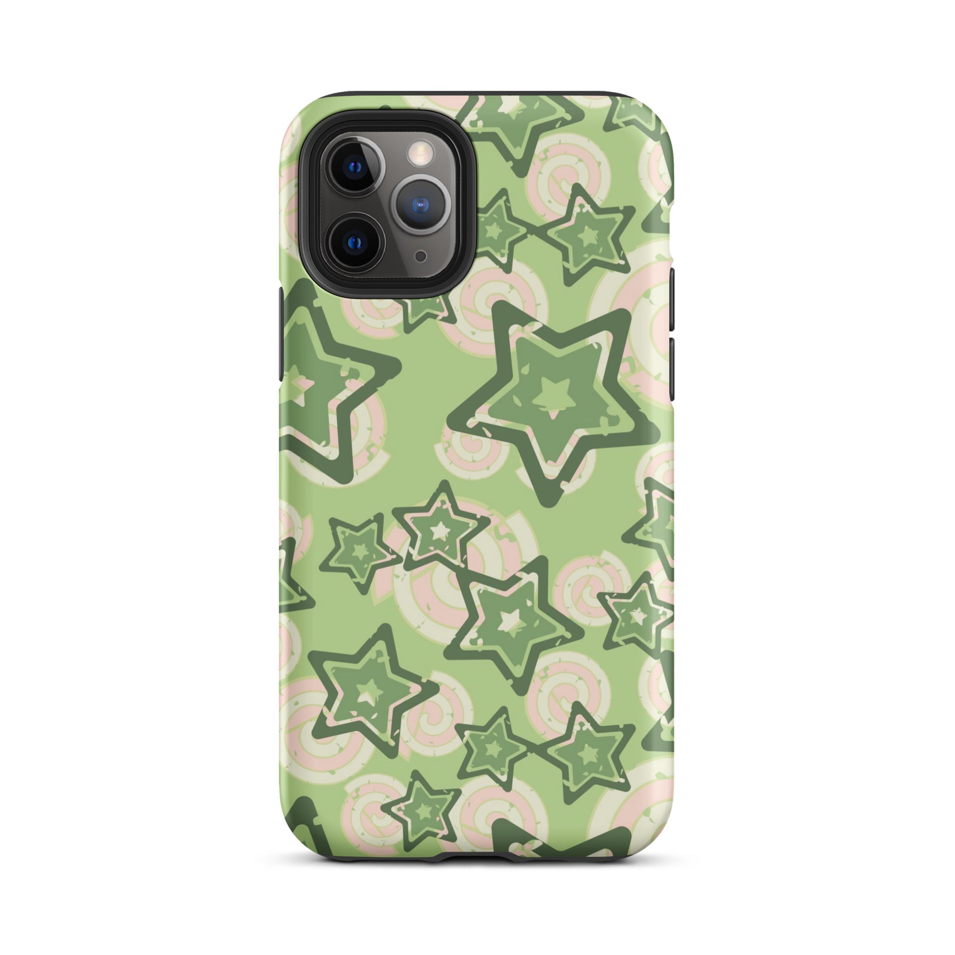 Y2K Green Star iPhone Case iPhone 11 Pro Matte