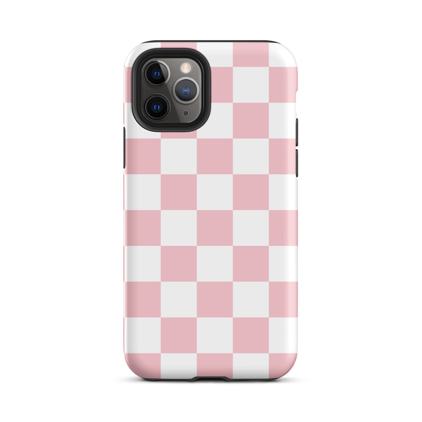 Pastel Pink Checkered iPhone Case iPhone 11 Pro Matte