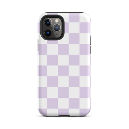 Pastel Purple Checkered iPhone Case iPhone 11 Pro Matte