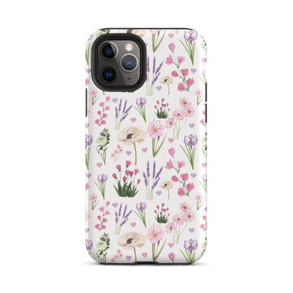 Vintage Purple Floral iPhone Case