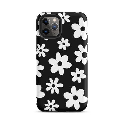 Black Flower Power iPhone Case