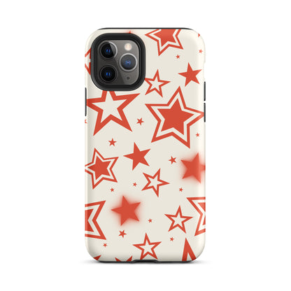 Red Stardust iPhone Case