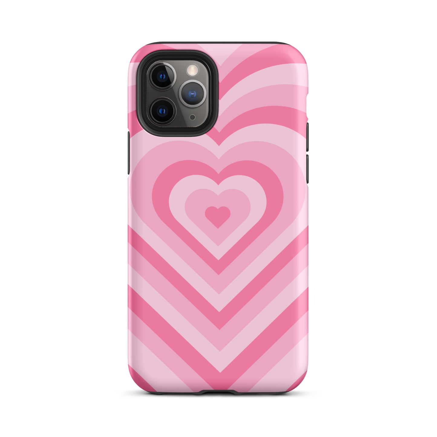 Pink Glowing Hearts iPhone Case