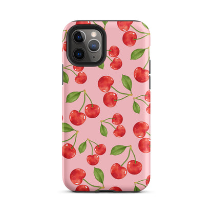 Cherry Rain iPhone Case