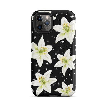 Tiger Lilies & Stars iPhone Case