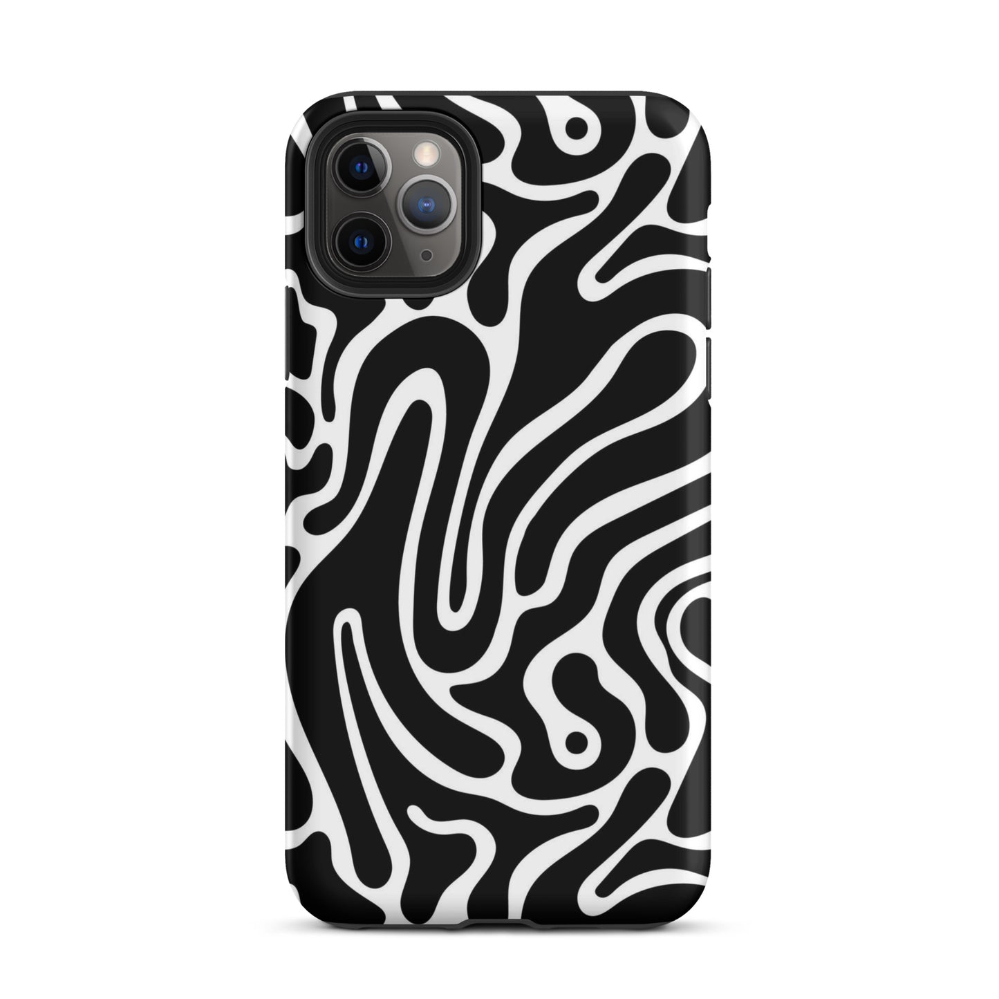 Wavy Noir iPhone Case iPhone 11 Pro Max Matte