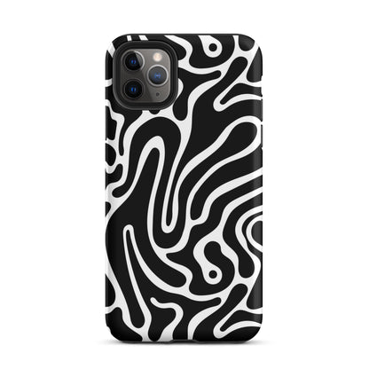 Wavy Noir iPhone Case iPhone 11 Pro Max Matte