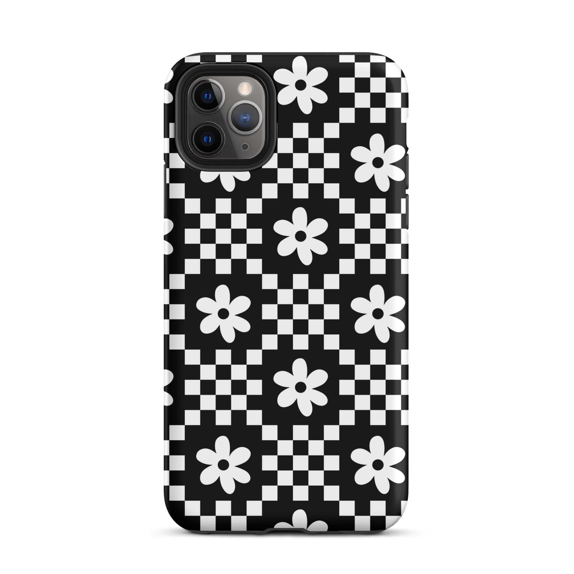 Checkerboard Daisy iPhone Case iPhone 11 Pro Max Matte