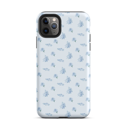 Blue Vintage Roses iPhone Case