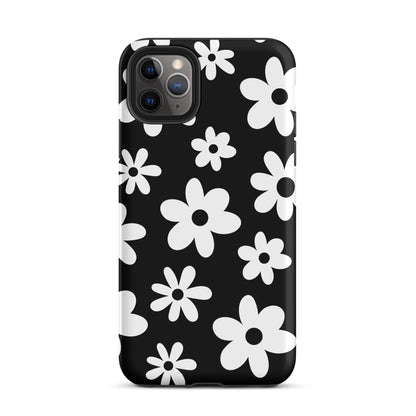 Black Flower Power iPhone Case