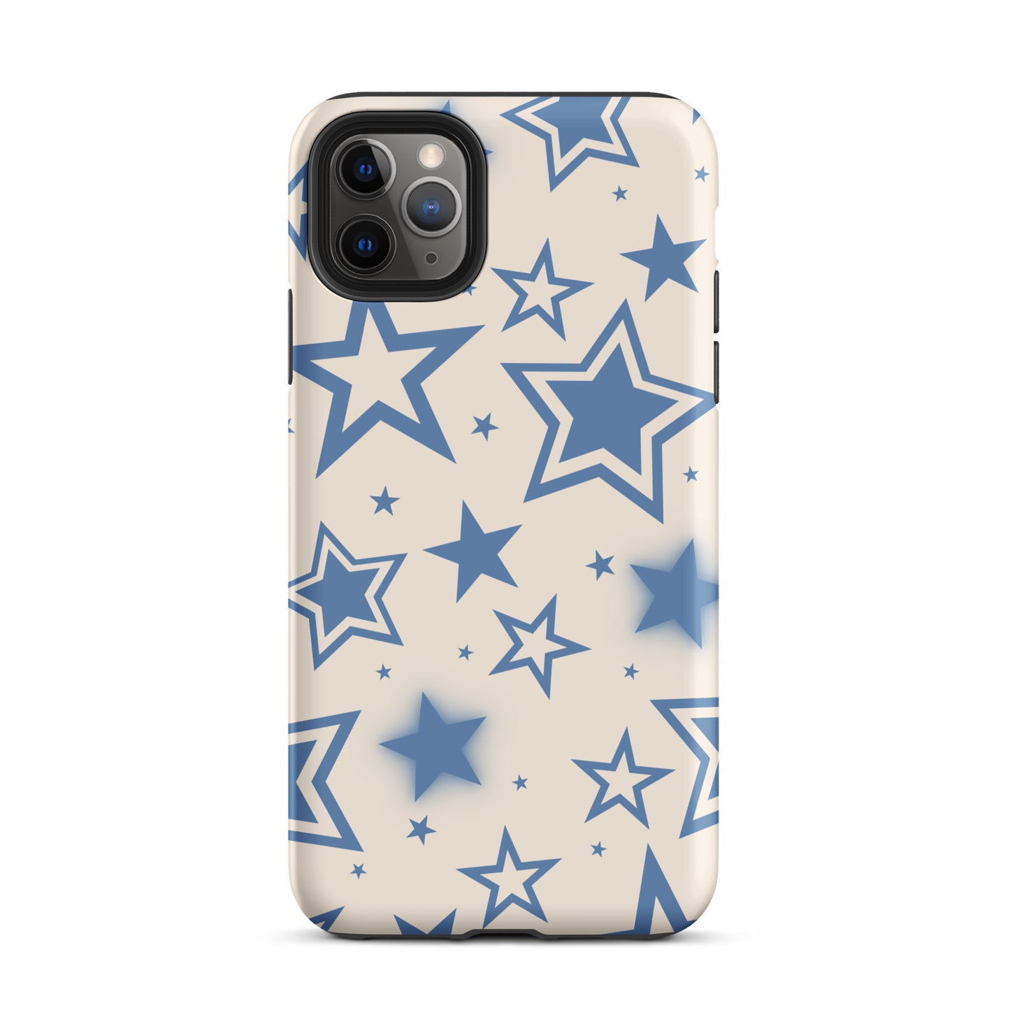 Beige & Blue Stardust iPhone Case