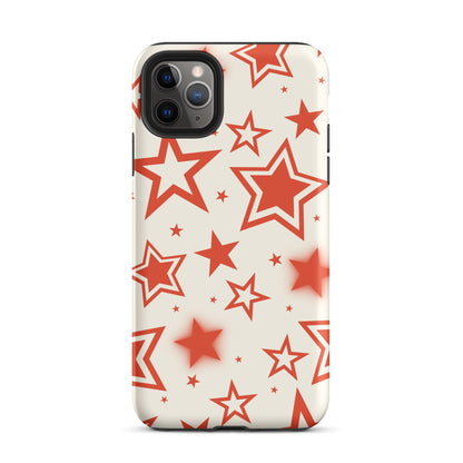 Red Stardust iPhone Case