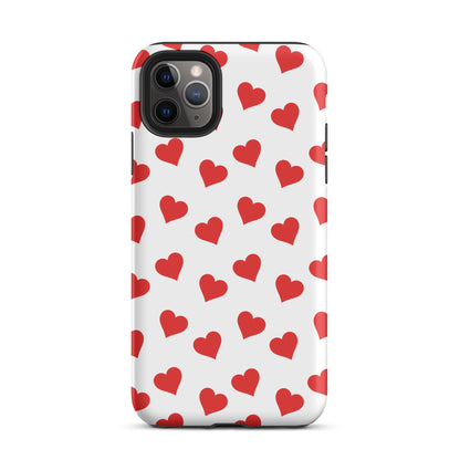 Red Heart Mania iPhone Case