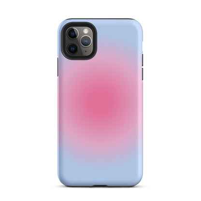 Pink & Blue Aura iPhone Case