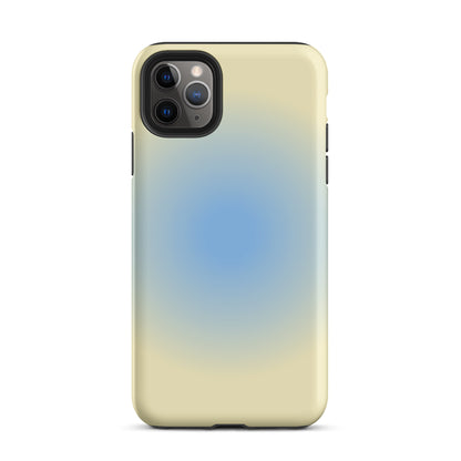 Blue & Yellow Aura iPhone Case