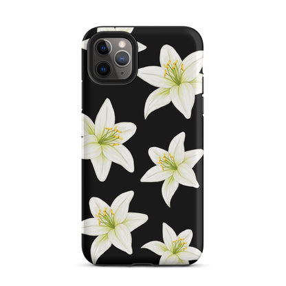 Black Tiger Lily iPhone Case