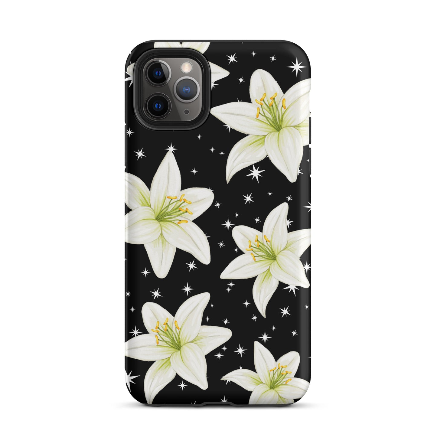 Tiger Lilies & Stars iPhone Case