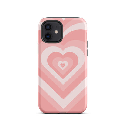 Pink Hearts iPhone Case iPhone 12 Matte