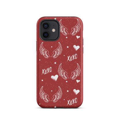 Y2K Red Angel Wings iPhone Case