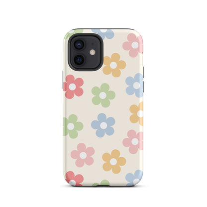 Preppy Retro Flowers iPhone Case