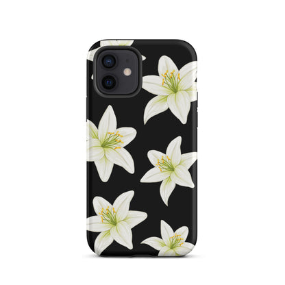 Black Tiger Lily iPhone Case