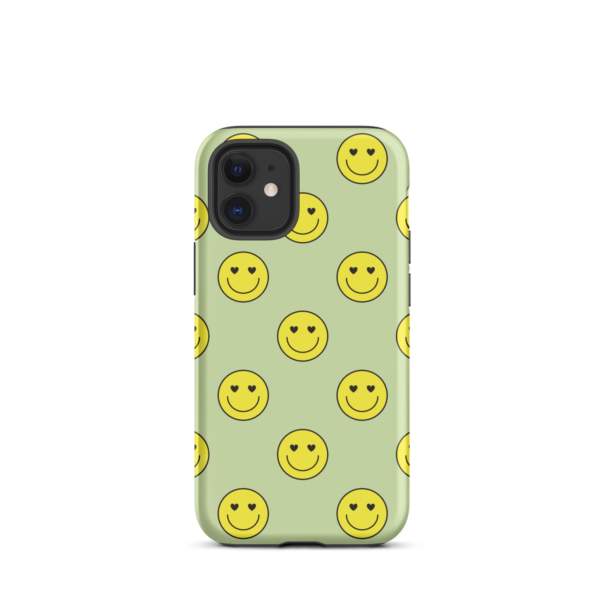 Neon Smiley Faces iPhone Case iPhone 12 mini Matte
