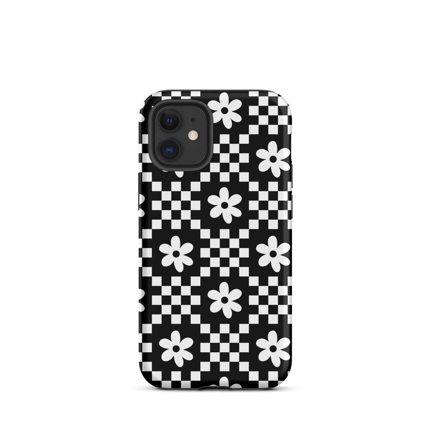 Checkerboard Daisy iPhone Case iPhone 12 mini Matte