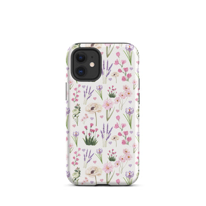 Vintage Purple Floral iPhone Case