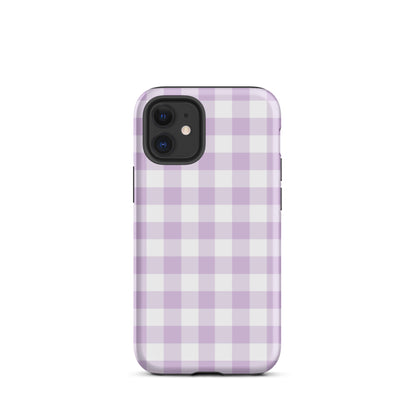 Purple Gingham iPhone Case