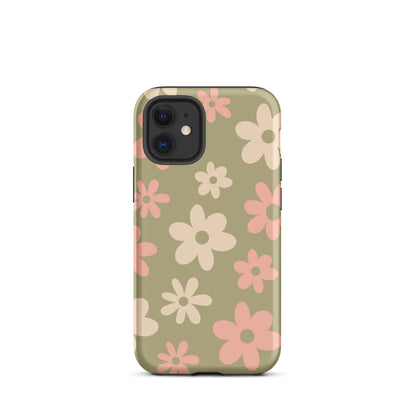 Green Flower Power iPhone Case