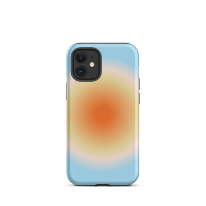 Orange & Blue Aura iPhone Case