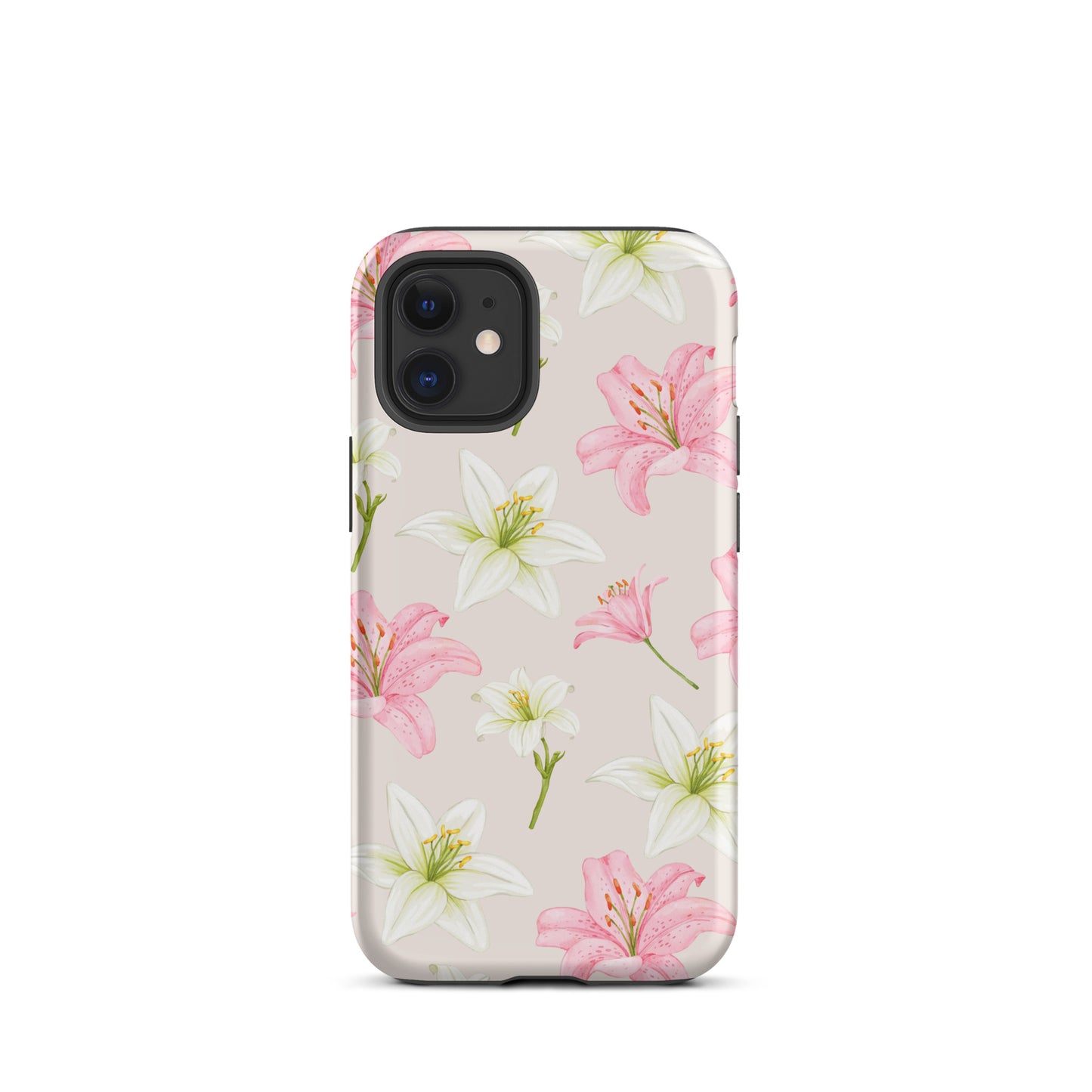 Beige Tiger Lily iPhone Case