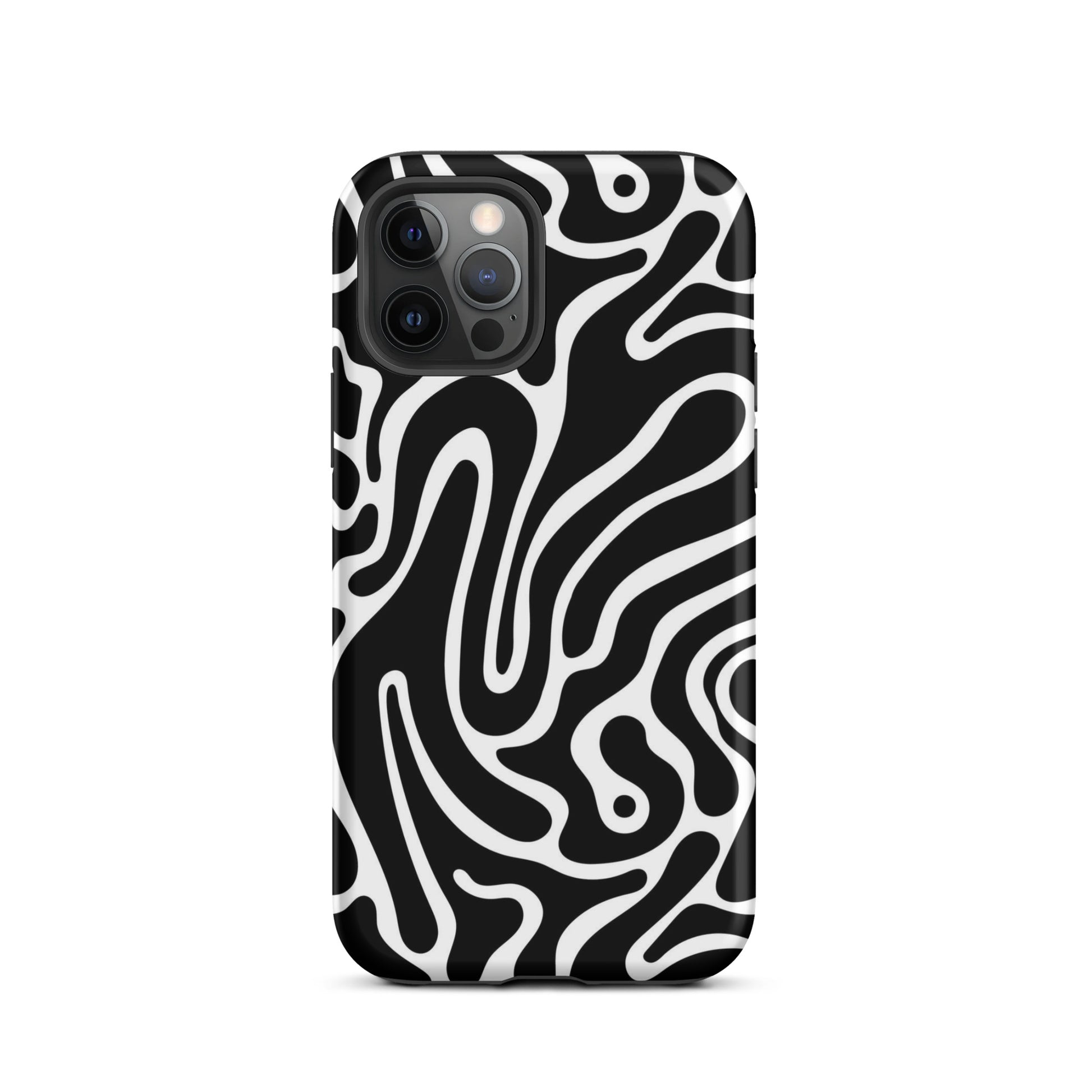 Wavy Noir iPhone Case iPhone 12 Pro Matte