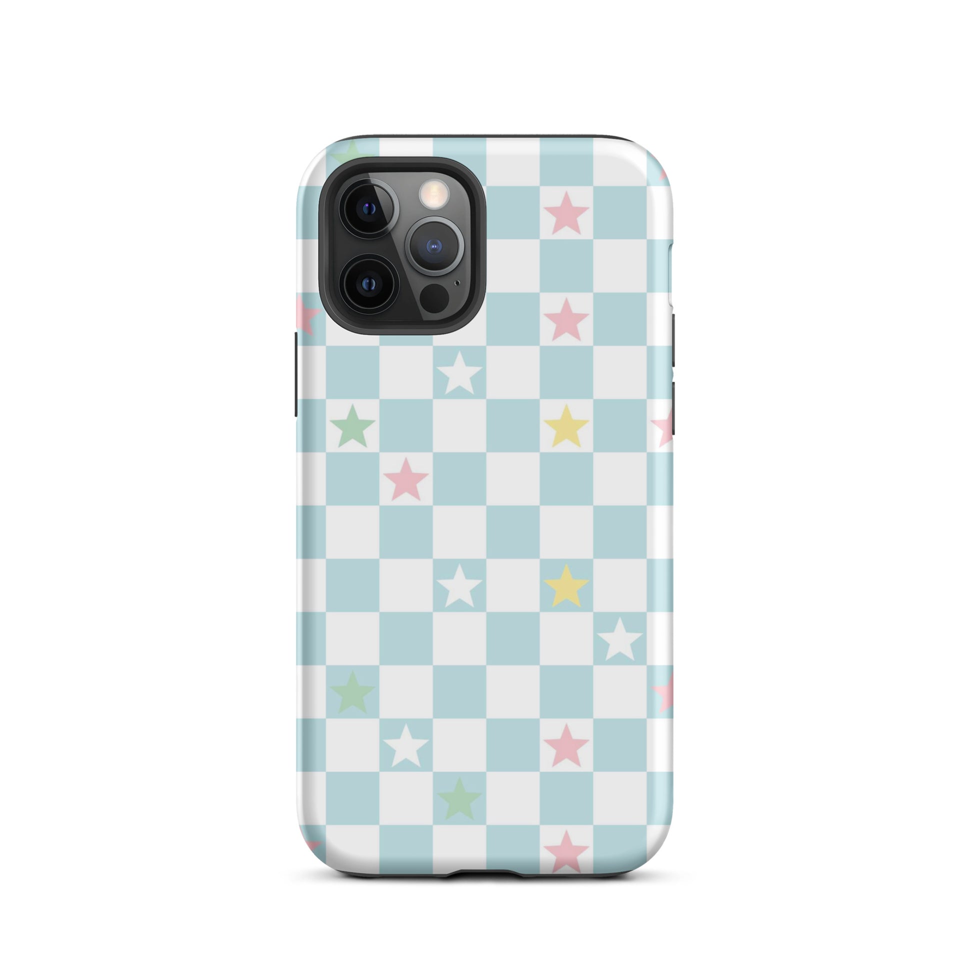Stars Checkered iPhone Case iPhone 12 Pro Matte