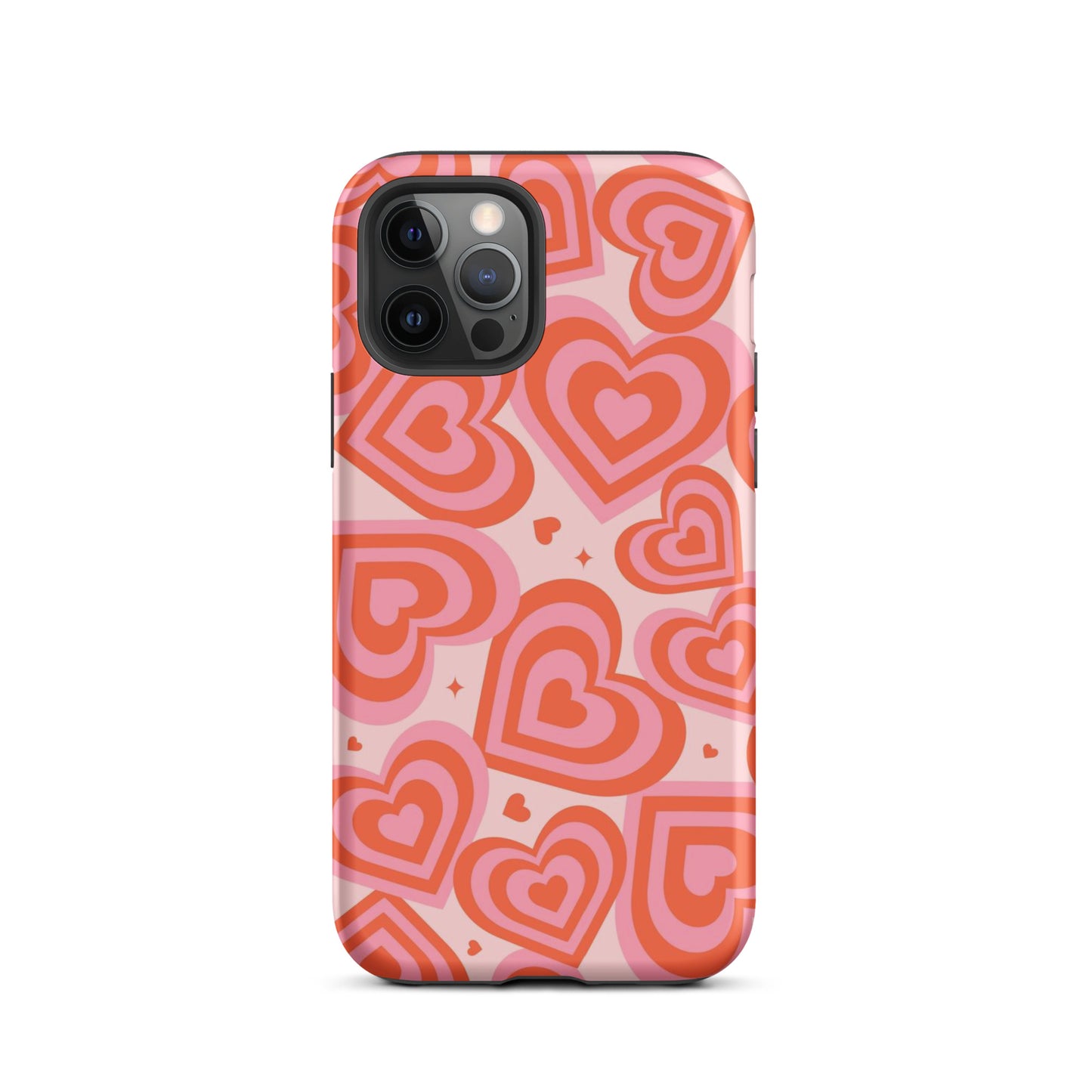 Pink & Red Hearts iPhone Case iPhone 12 Pro Matte