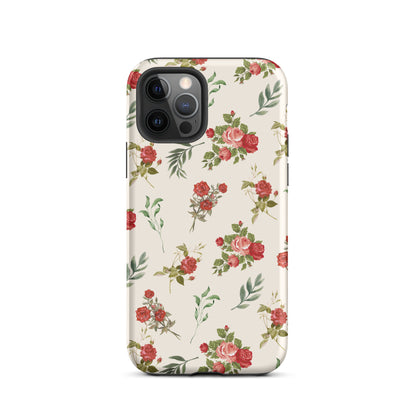 Red Vintage Roses iPhone Case