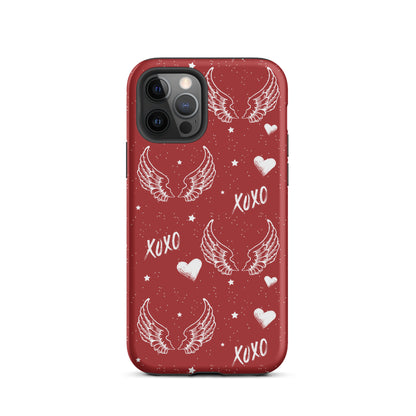 Y2K Red Angel Wings iPhone Case