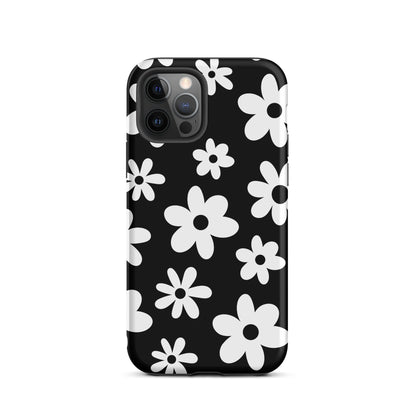 Black Flower Power iPhone Case