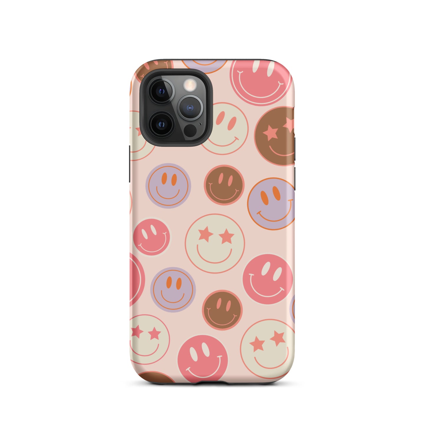 Preppy Pink Smiley Faces iPhone Case