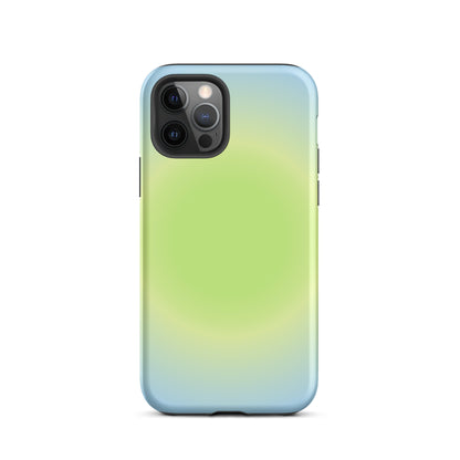 Green & Blue Aura iPhone Case