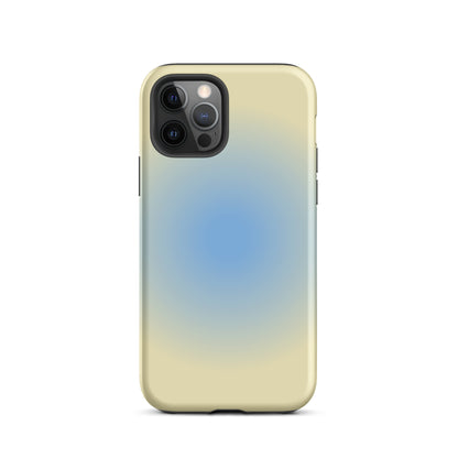 Blue & Yellow Aura iPhone Case