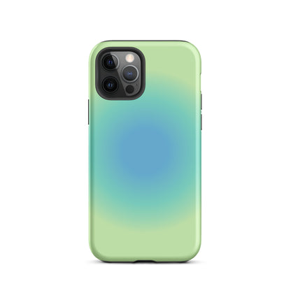 Blue & Green Aura iPhone Case