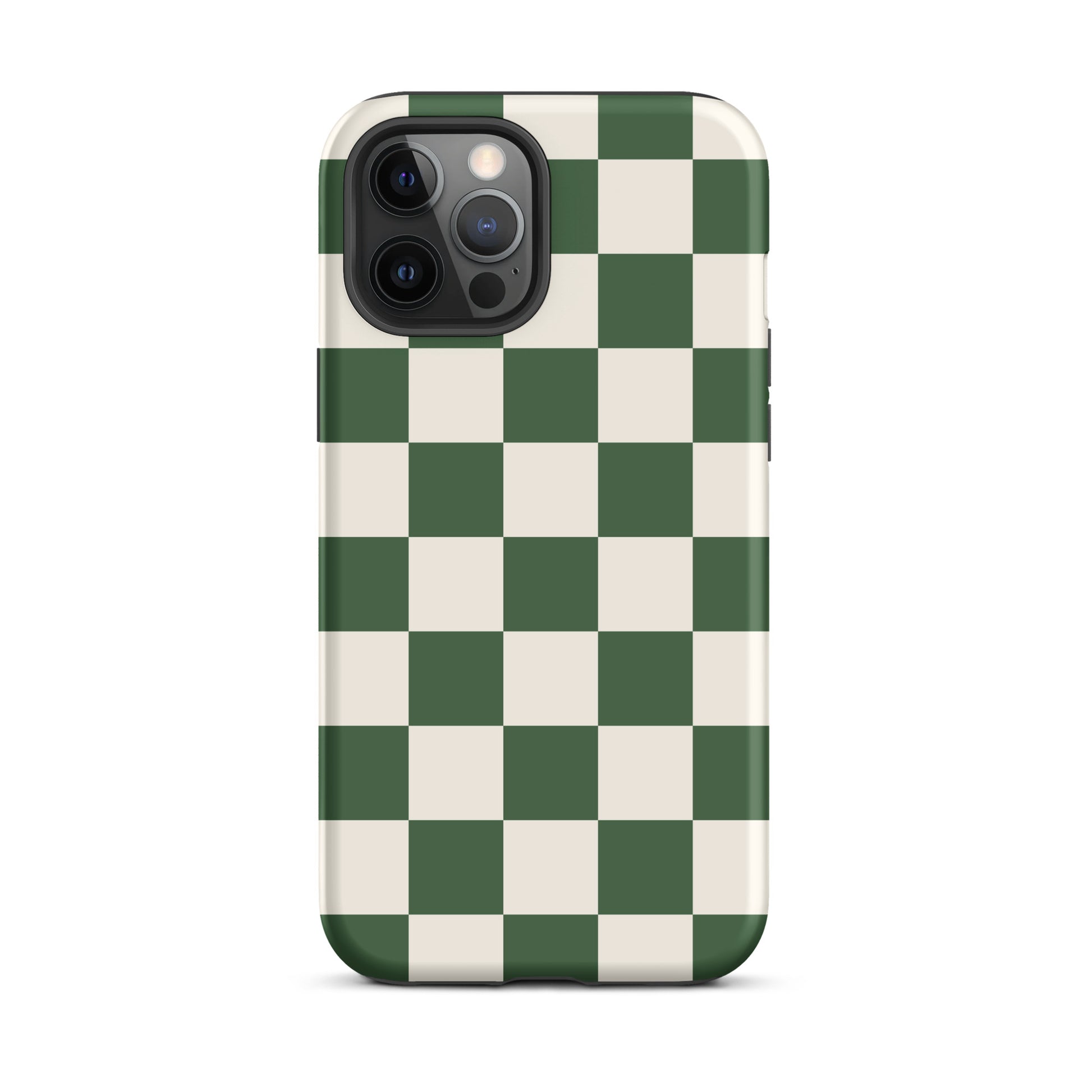 Green Checkered iPhone Case iPhone 12 Pro Max Matte