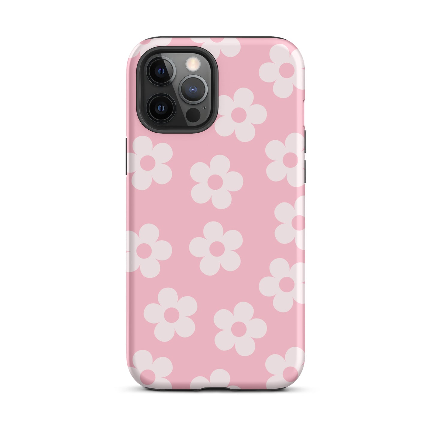 Pink Retro Flowers iPhone Case