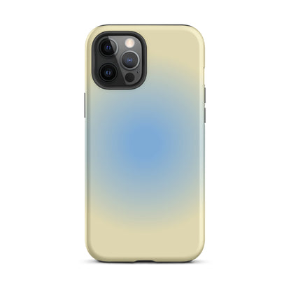 Blue & Yellow Aura iPhone Case