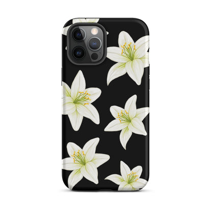 Black Tiger Lily iPhone Case