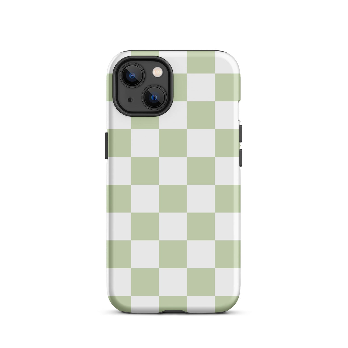 Pastel Green Checkered iPhone Case iPhone 13 Matte