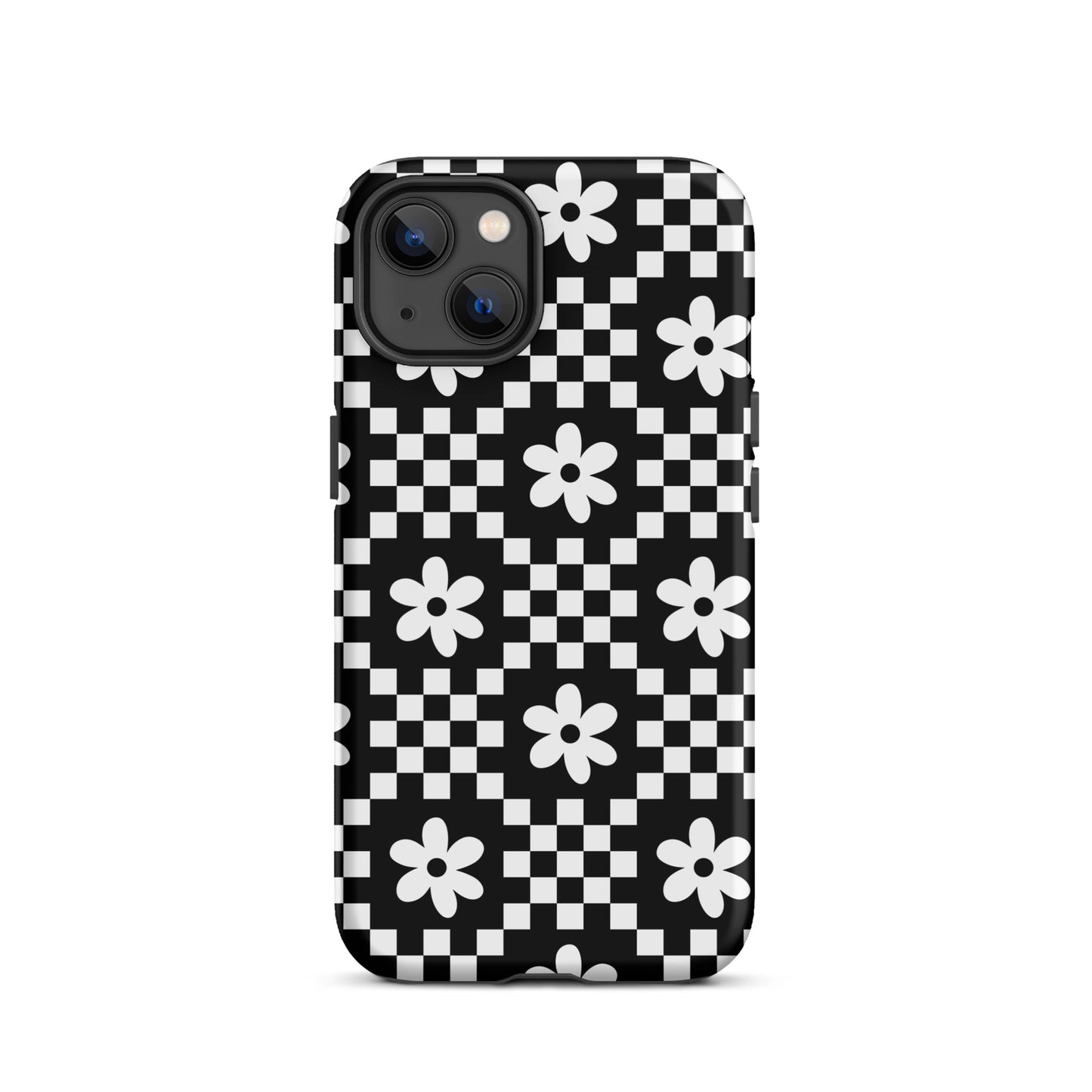 Checkerboard Daisy iPhone Case iPhone 13 Matte