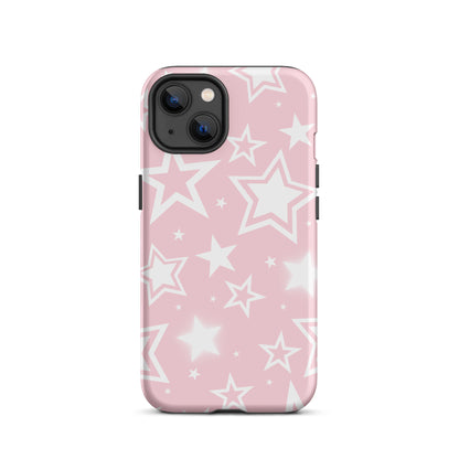 Y2K Pink Stars iPhone Case